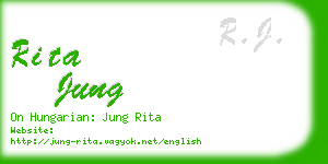 rita jung business card